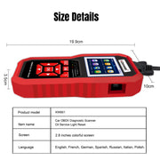 KONNWEI KW851 2 in 1 Car OBDll Scanner Diagnostic Tool Oil Service Light Reset(Black)