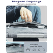 ZGA BG-01 Water-resistant Laptop Handbag, Size:14 inch(Grey)