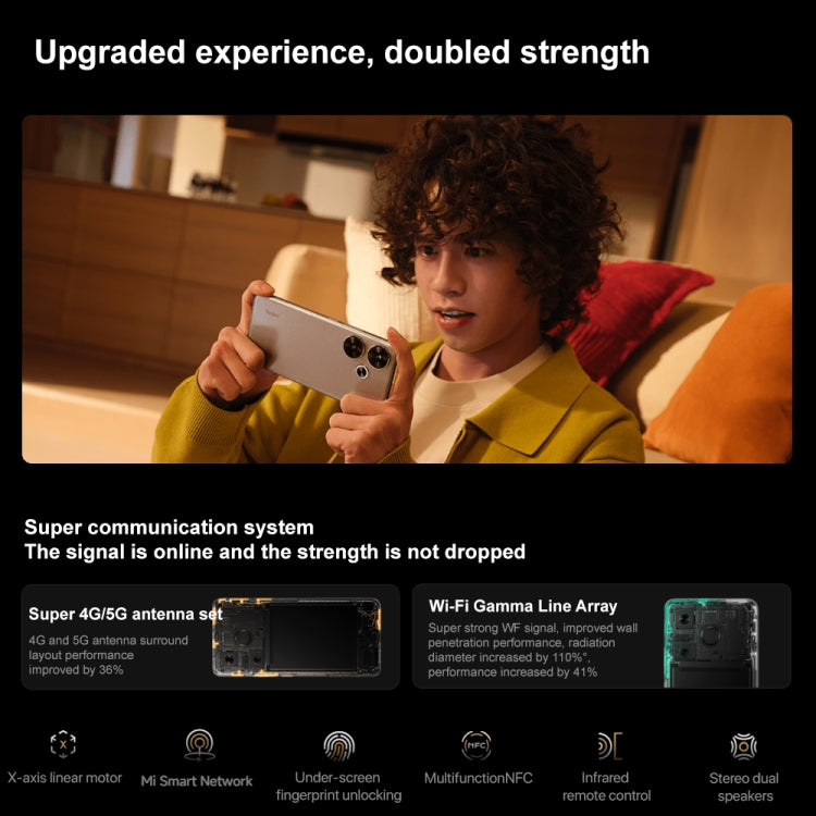 Xiaomi Redmi Turbo 3, 12GB+512GB, 6.67 inch Xiaomi HyperOS Snapdragon 8s Gen 3 Octa Core 3.0GHz, NFC, Network: 5G, Support Google Play(Titanium)