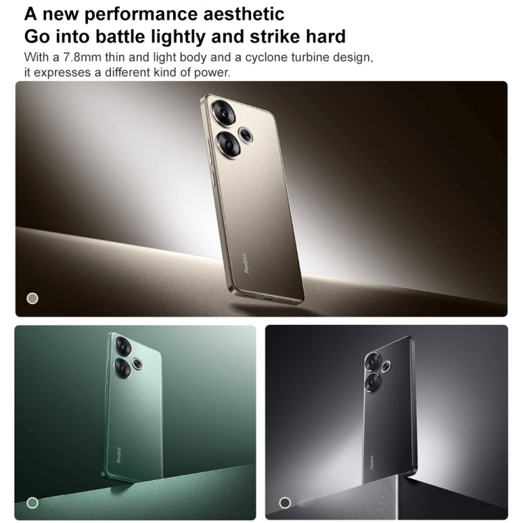 Xiaomi Redmi Turbo 3, 12GB+512GB, 6.67 inch Xiaomi HyperOS Snapdragon 8s Gen 3 Octa Core 3.0GHz, NFC, Network: 5G, Support Google Play(Titanium)