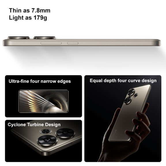 Xiaomi Redmi Turbo 3, 12GB+512GB, 6.67 inch Xiaomi HyperOS Snapdragon 8s Gen 3 Octa Core 3.0GHz, NFC, Network: 5G, Support Google Play(Titanium)