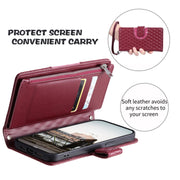 For Google Pixel 7a Glitter Lattice Zipper Wallet Leather Phone Case(Wine Red)