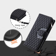 For Google Pixel 8 Glitter Lattice Zipper Wallet Leather Phone Case(Black)