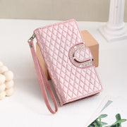 For Google Pixel 8 Pro Glitter Lattice Zipper Wallet Leather Phone Case(Rose Gold)