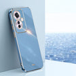 For OPPO Reno11 F XINLI Straight Edge 6D Electroplate TPU Phone Case(Celestial Blue) - OPPO Cases by XINLI | Online Shopping South Africa | PMC Jewellery | Buy Now Pay Later Mobicred