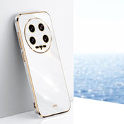 For Xiaomi 14 Ultra 5G XINLI Straight Edge 6D Electroplate TPU Phone Case(White)