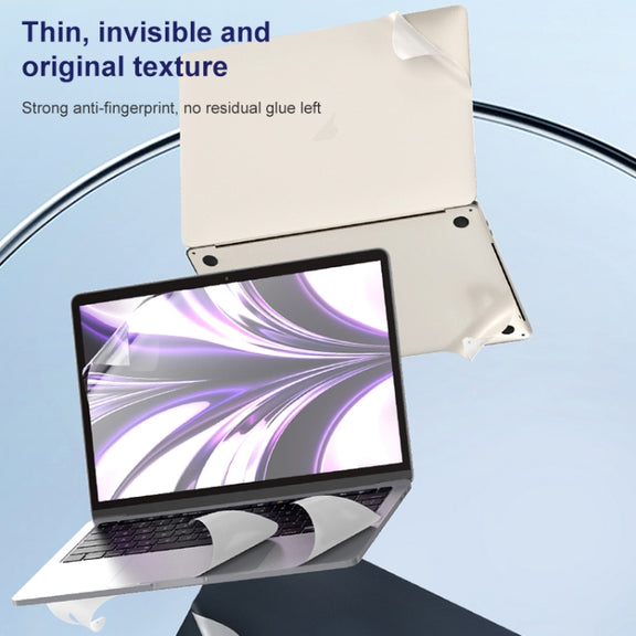 For MacBook Pro 14.2 inch 2021 ZGA 5 in 1 Laptop All-round Protective Film(Silver)