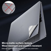 For MacBook Pro 16.2 inch 2021 ZGA 5 in 1 Laptop All-round Protective Film(Silver)