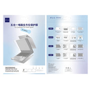 For MacBook Pro 16.2 inch 2021 ZGA 5 in 1 Laptop All-round Protective Film(Silver)