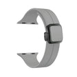 For Apple Watch 42mm Magnetic Square Buckle Silicone Watch Band(Cloud Gray) - free shipping - PMC TechLife - Order now!