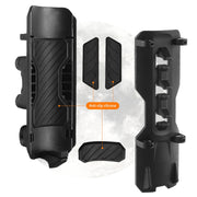 For 25mm Tube Diameter Motorcycle Modified Bumper Drink Water Cup Holder(Black)