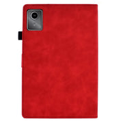 For Lenovo Tab M11 / Xiaoxin Pad 11 2024 Smile Embossed Smart Leather Tablet Case(Red)