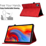For Lenovo Tab M11 / Xiaoxin Pad 11 2024 Smile Embossed Smart Leather Tablet Case(Red)