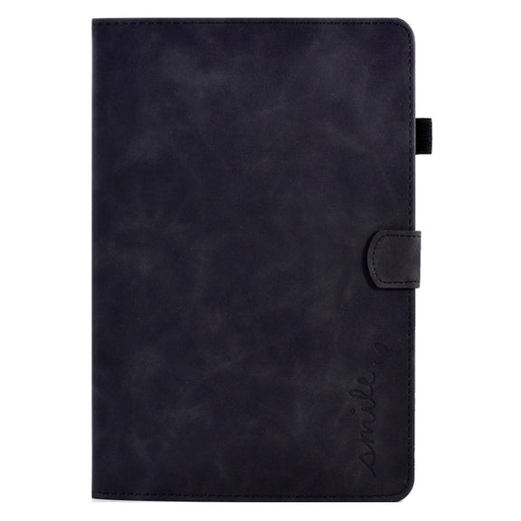 For Lenovo Tab M11 / Xiaoxin Pad 11 2024 Smile Embossed Smart Leather Tablet Case(Black)