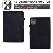 For Lenovo Tab M11 / Xiaoxin Pad 11 2024 Smile Embossed Smart Leather Tablet Case(Black)