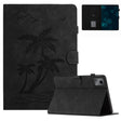 For Lenovo Tab M11/Xiaoxin Pad 11 2024 Coconut Tree Embossed Smart Leather Tablet Case(Black) - Lenovo by PMC Jewellery | Online Shopping South Africa | PMC Jewellery | Buy Now Pay Later Mobicred