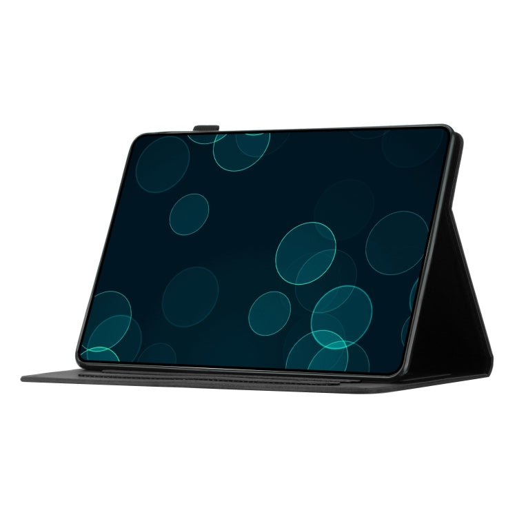 For Lenovo Tab M11/Xiaoxin Pad 11 2024 Coconut Tree Embossed Smart Leather Tablet Case(Black)