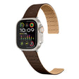 For Apple Watch Ultra 49mm Two Color Loop Magnetic Silicone Watch Band(Dark Brown+Light Brown) - Watch Bands by PMC TechLife | Online Shopping South Africa | PMC TechLife