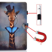 For Lenovo Tab M11 / Xiaoxin Pad 11 2024 Colored Drawing Sewing Pen Slot Leather Tablet Case(Deer Head)