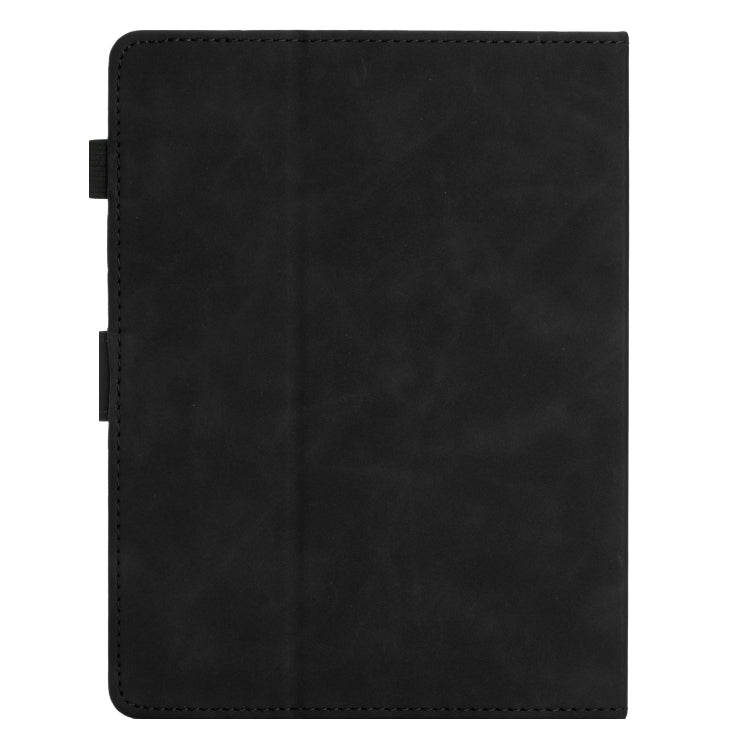 For 10 inch Universal Coconut Tree Embossed Leather Tablet Case(Black)