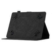 For 10 inch Universal Coconut Tree Embossed Leather Tablet Case(Black)