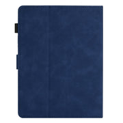 For 10 inch Universal Coconut Tree Embossed Leather Tablet Case(Blue)