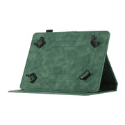 For 10 inch Universal Coconut Tree Embossed Leather Tablet Case(Green)