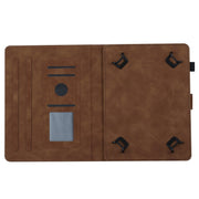 For 10 inch Universal Coconut Tree Embossed Leather Tablet Case(Brown)