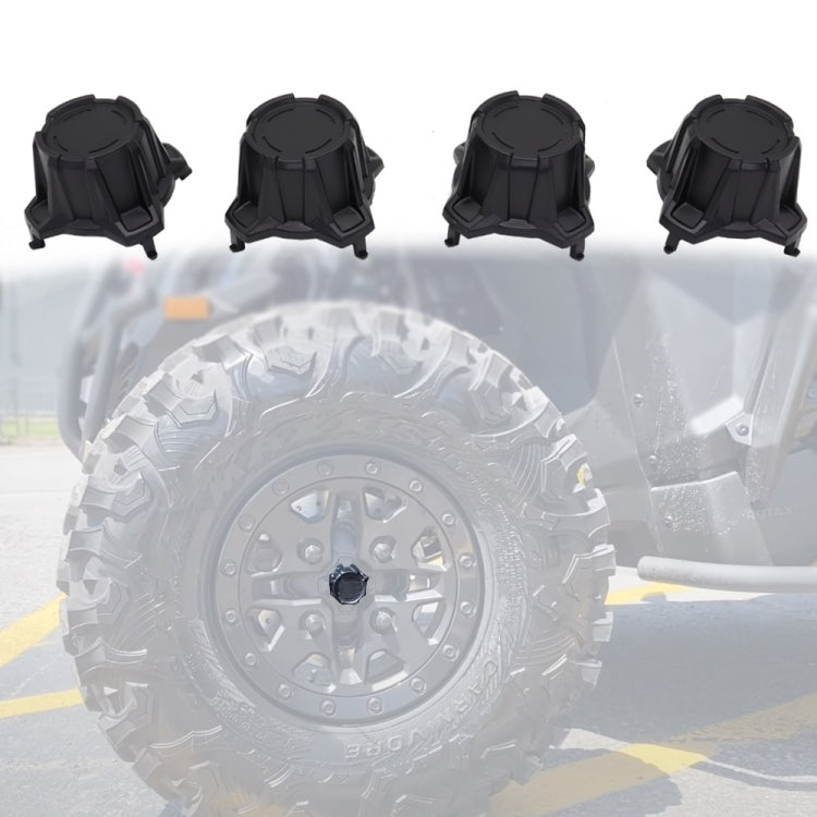 For Can-Am Maverick X3 Turbo R 2017-2020 4pcs/Pack ATV Tire Wheel Hub Caps Decorative Cover