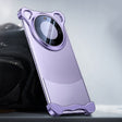 For Huawei Mate 60 Frameless Metal Corner Pad Phone Case with Lens Film(Purple) - Huawei Cases by PMC TechLife | Online Shopping South Africa | PMC TechLife | Buy Now Pay Later Mobicred