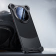 For Huawei Mate 60 Pro Frameless Metal Corner Pad Phone Case with Lens Film(Black) - Huawei Cases by PMC TechLife | Online Shopping South Africa | PMC TechLife | Buy Now Pay Later Mobicred