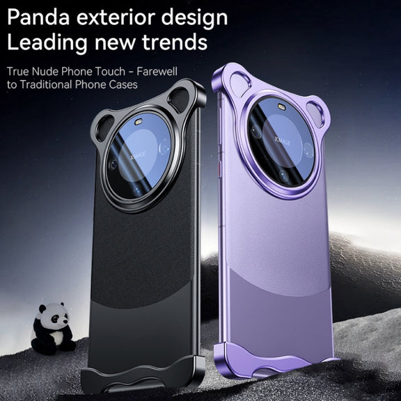 For Huawei Mate 60 Pro+ Frameless Metal Corner Pad Phone Case with Lens Film(Green)