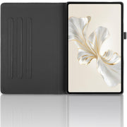 For Honor Pad 9 Tree Life Embossed Rotation Leather Tablet Case(Black)