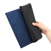 For Samsung Galaxy Tab S9 X710/X716B/X718U Coconut Tree Embossed Smart Leather Tablet Case(Blue)
