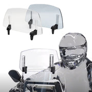 For Kawasaki / Honda / BMW / Yamaha Motorcycle Adjustable Windshield(Transparent Blue)