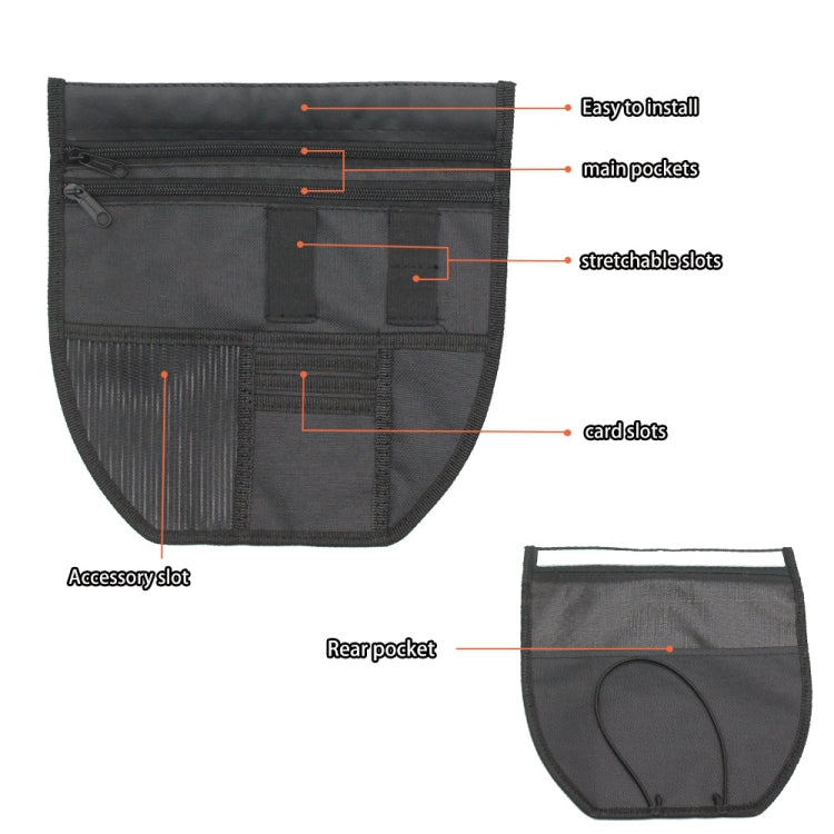 For Yamaha Nmax 155 Motorcycle Seat Storage Bag Tool Bag(Black)