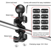 3 in 1 U-Type Mount Selfie Stick Motorcycle Clamps Handlebar Fixed Mount