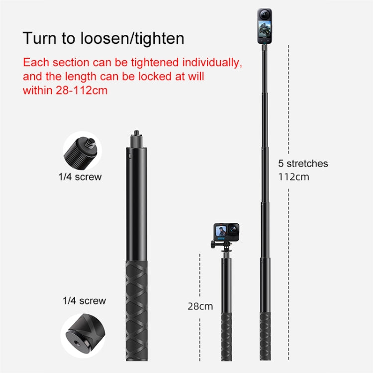 3 in 1 U-Type Mount Selfie Stick Motorcycle Clamps Handlebar Fixed Mount