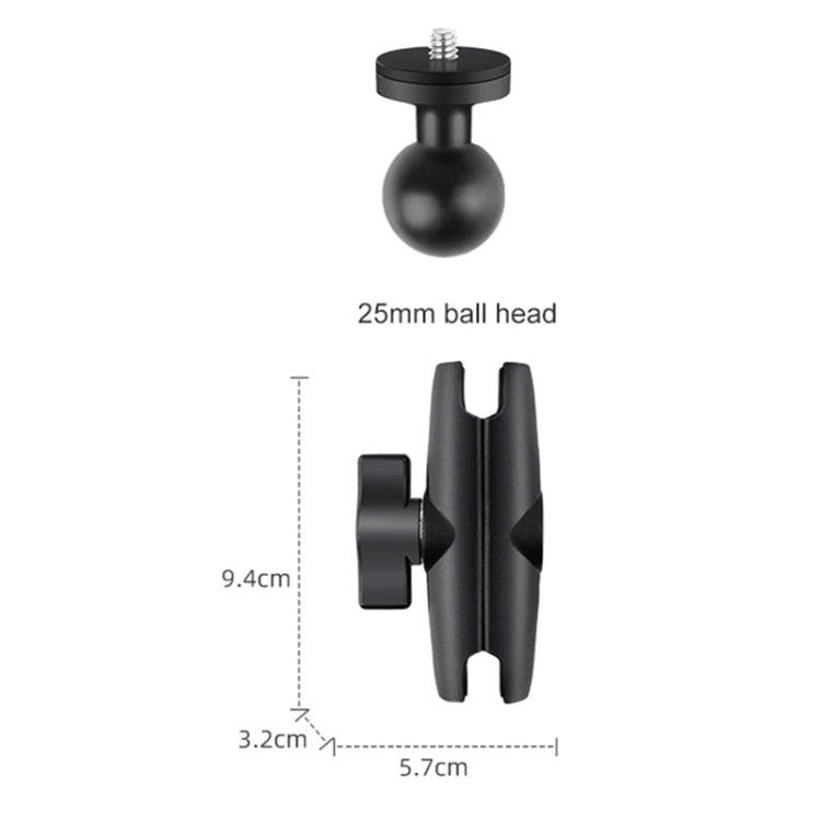3 in 1 U-Type Mount Selfie Stick Motorcycle Clamps Handlebar Fixed Mount