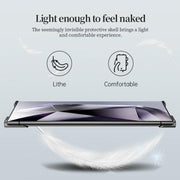 For Samsung Galaxy S25 Ultra 5G Frameless Metal Corner Pad Phone Case with Lens Film(Black)
