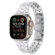 For Apple Watch Ultra 2 49mm Double T Stainless Steel Watch Band(Silver) - Watch Bands by PMC TechLife | Online Shopping South Africa | PMC TechLife