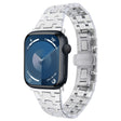 For Apple Watch Series 9 41mm Double T Stainless Steel Watch Band(Silver) - Watch Bands by PMC TechLife | Online Shopping South Africa | PMC TechLife