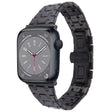 For Apple Watch Series 8 41mm Double T Stainless Steel Watch Band(Black) - Watch Bands by PMC TechLife | Online Shopping South Africa | PMC TechLife