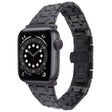 For Apple Watch Series 6 40mm Double T Stainless Steel Watch Band(Black) - Watch Bands by PMC TechLife | Online Shopping South Africa | PMC TechLife
