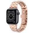 For Apple Watch Series 6 44mm Double T Stainless Steel Watch Band(Rose Gold) - Watch Bands by PMC TechLife | Online Shopping South Africa | PMC TechLife