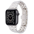 For Apple Watch Series 6 44mm Double T Stainless Steel Watch Band(Starlight) - Watch Bands by PMC TechLife | Online Shopping South Africa | PMC TechLife