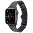 For Apple Watch Series 5 44mm Double T Stainless Steel Watch Band(Black) - Watch Bands by PMC TechLife | Online Shopping South Africa | PMC TechLife