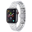 For Apple Watch Series 4 44mm Double T Stainless Steel Watch Band(Silver) - Watch Bands by PMC TechLife | Online Shopping South Africa | PMC TechLife