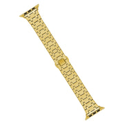 For Apple Watch Series 2 42mm Double T Stainless Steel Watch Band(Gold)