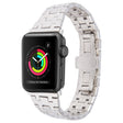 For Apple Watch 42mm Double T Stainless Steel Watch Band(Starlight) - Watch Bands by PMC TechLife | Online Shopping South Africa | PMC TechLife
